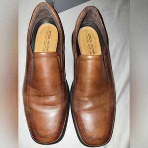 ECCO Men's Helsinki 2 Tan Leather Slip-On Loafers. New Sz. 11-11.5